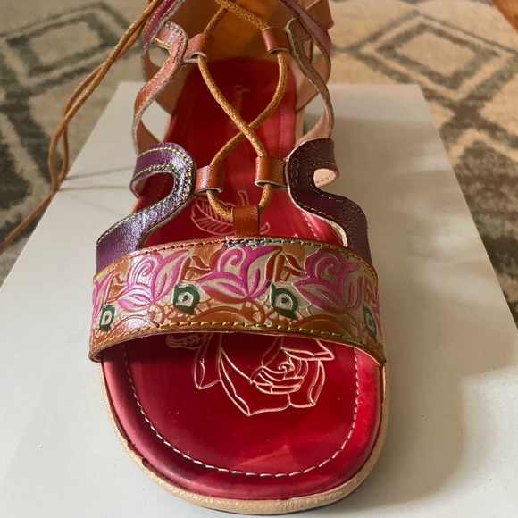Hand Painted Sandals - Picture 3 of 6